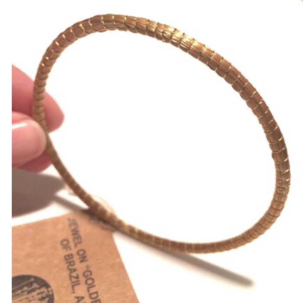 "Golden Grass" Art da Terra Skinny Bangle - Picture 3 of 3